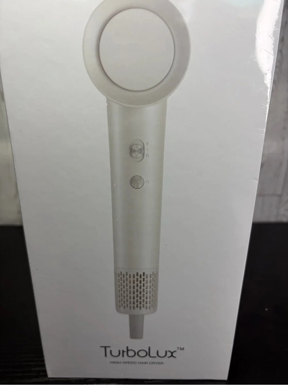 NEW! Luxing TurboLux Pearl White High Speed Hair Dryer with Diffuser